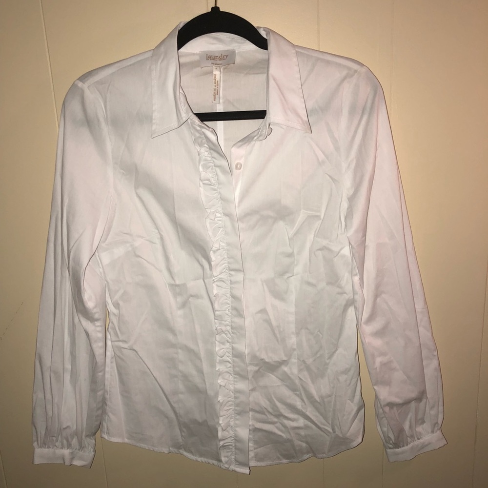 Laundry by Shelli Segal White Blouse
